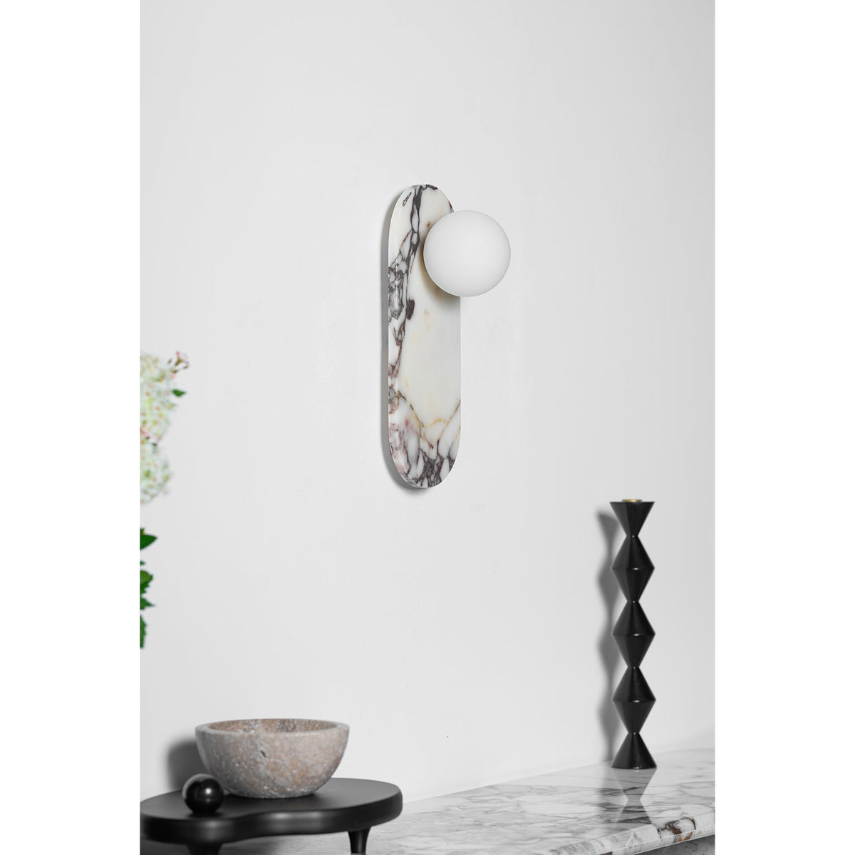Covelyra Marble Glass Wall Lamp