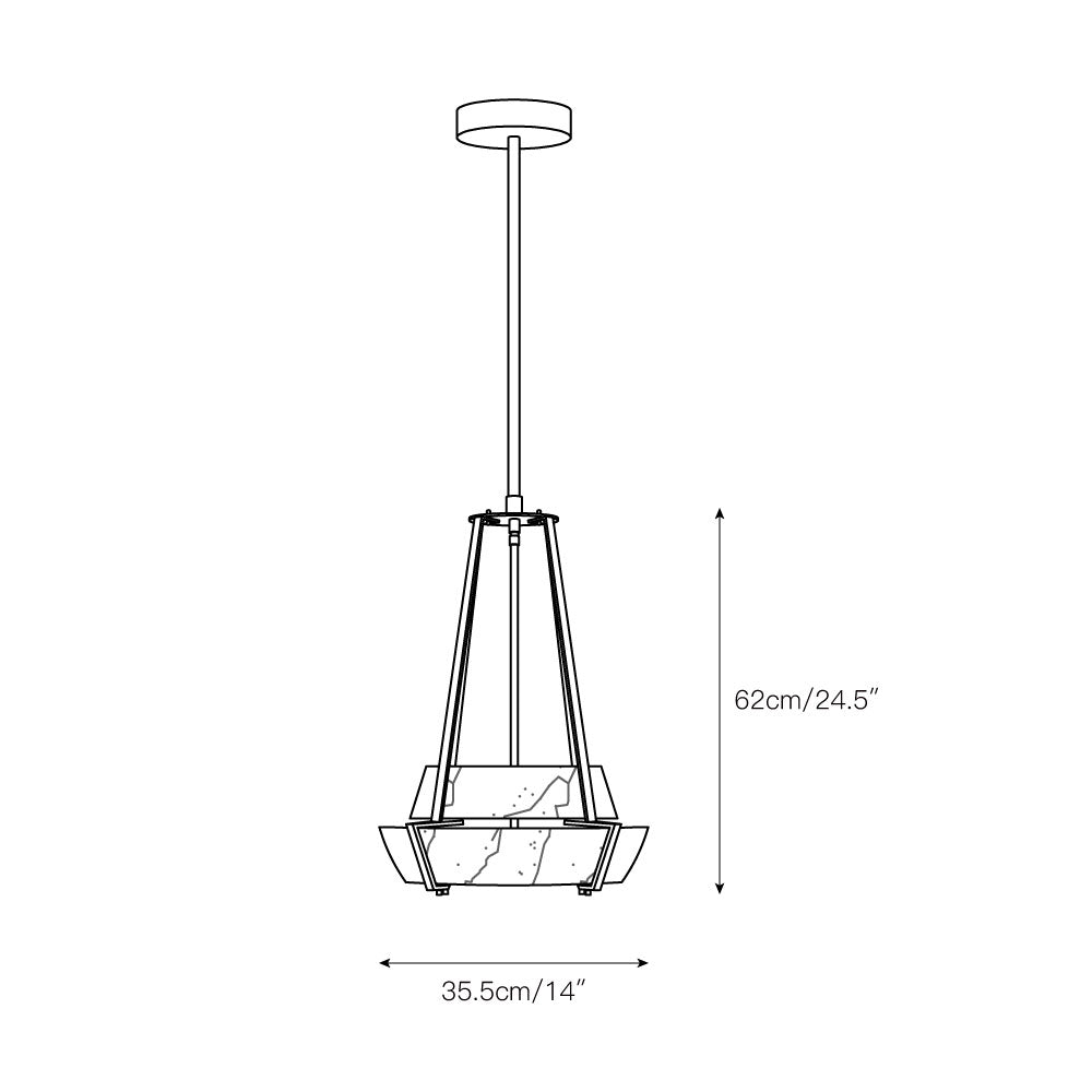 Avlireth Alabaster Pendant Lamp
