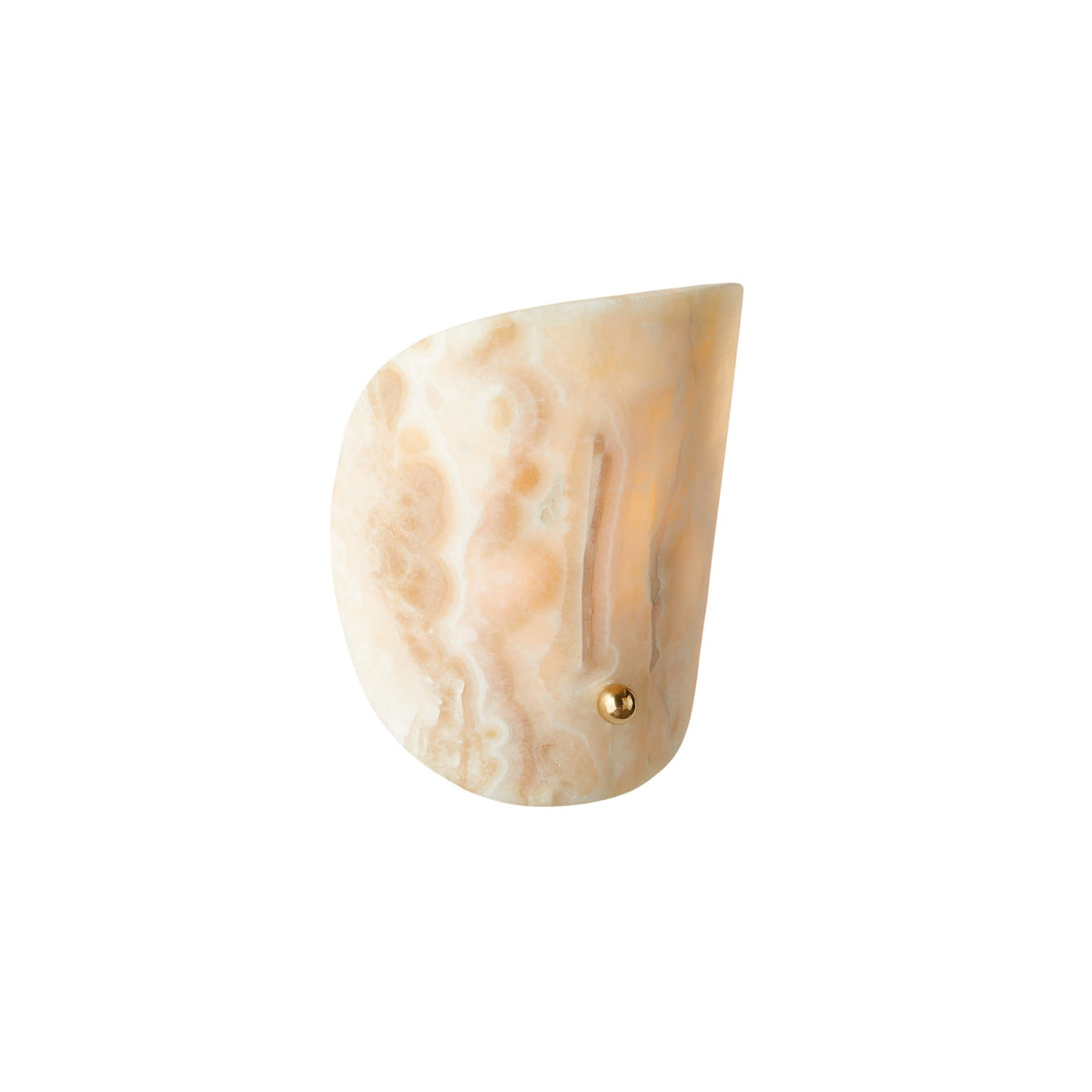 Oreliniella Curved Onyx Wall Light