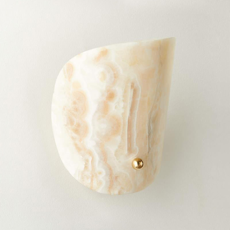 Oreliniella Curved Onyx Wall Light