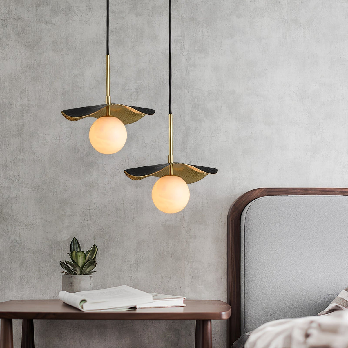 Zaraeen Brass Alabaster Pendant Light