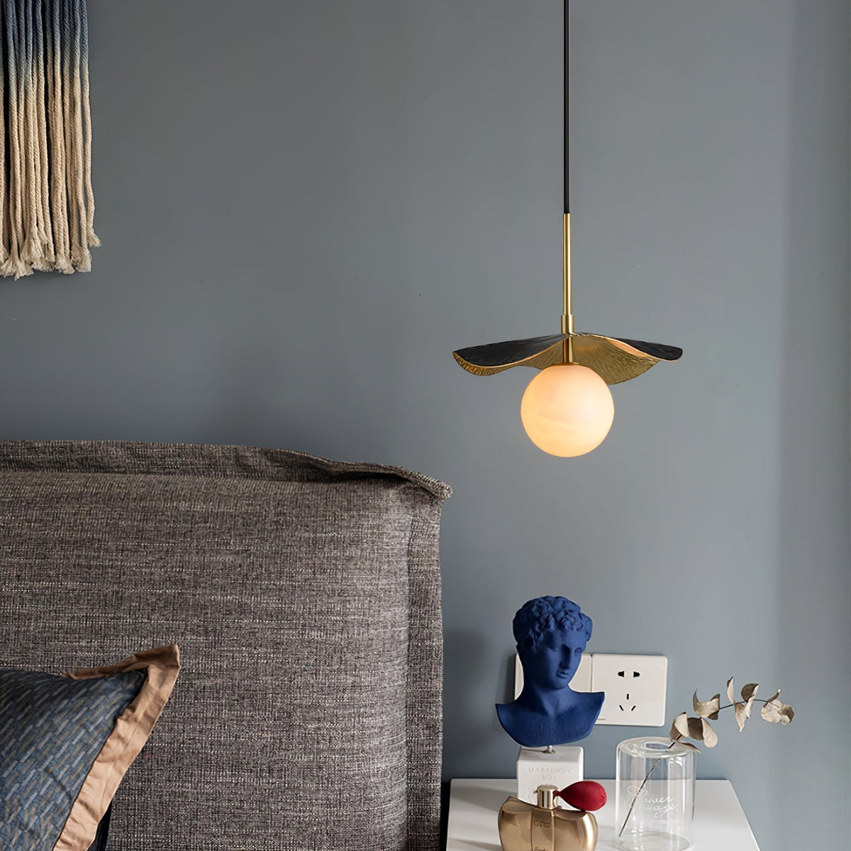 Zaraeen Brass Alabaster Pendant Light