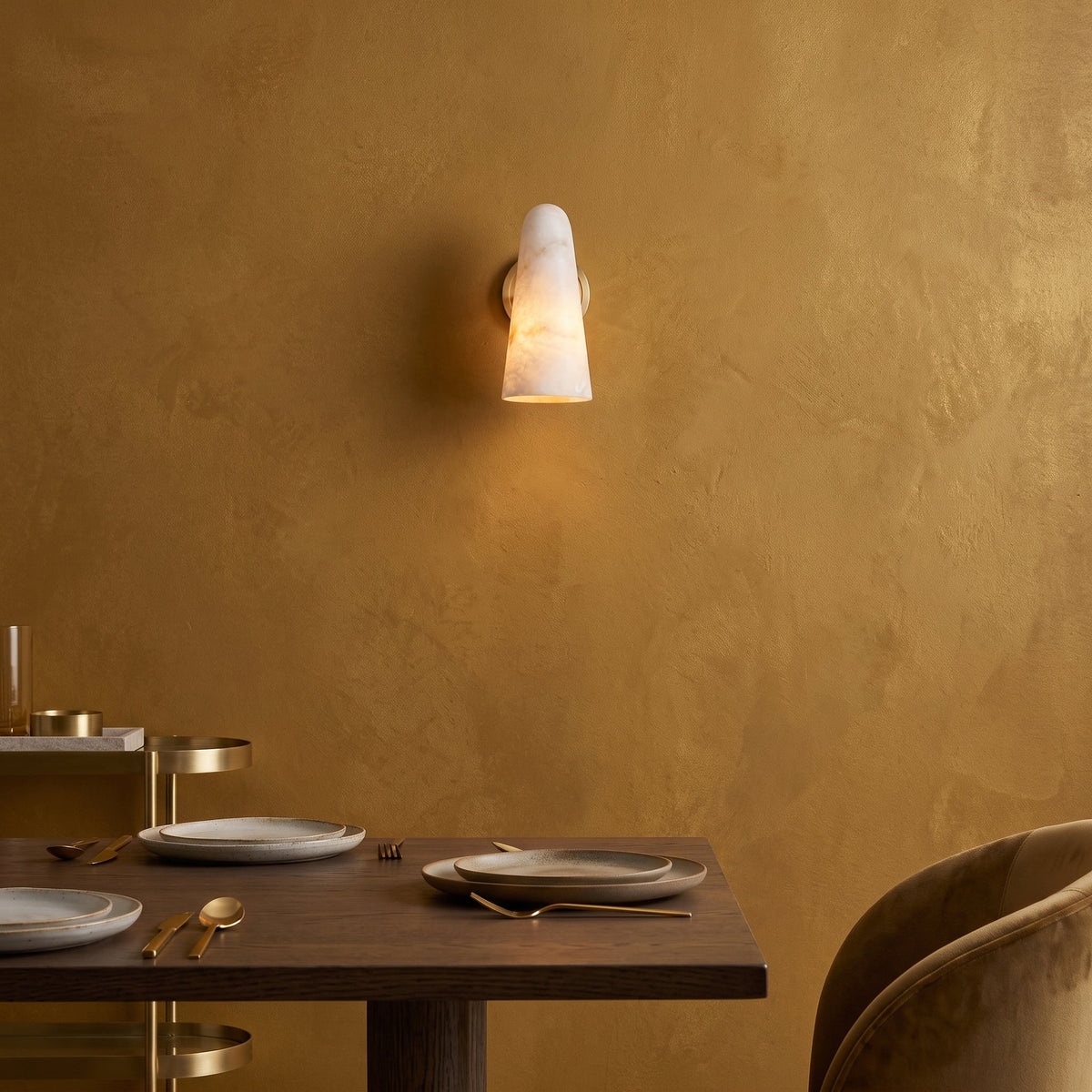 Montfaucon Alabaster Wall Sconce