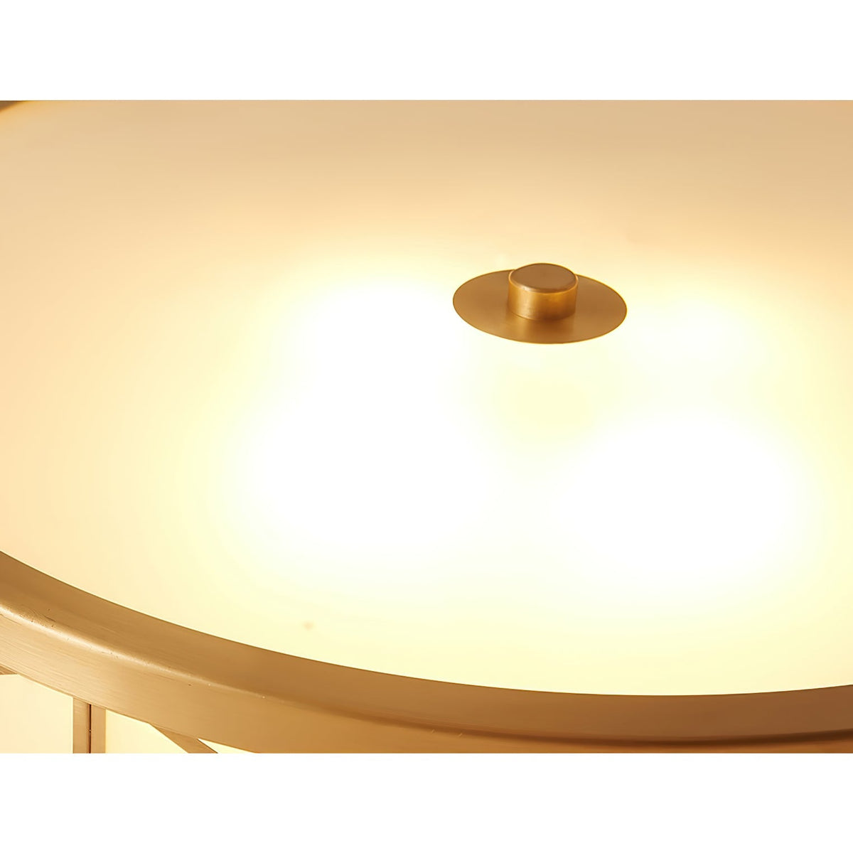 Vovene Brass Glass Ceiling Light