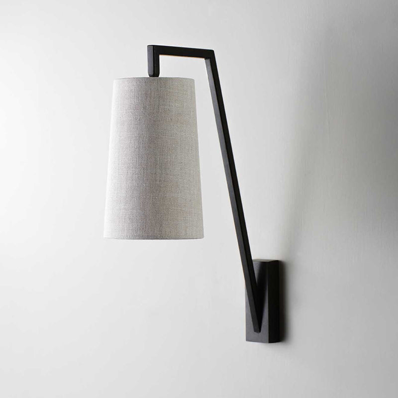 Myvarira Brass Fabric Wall Lamp
