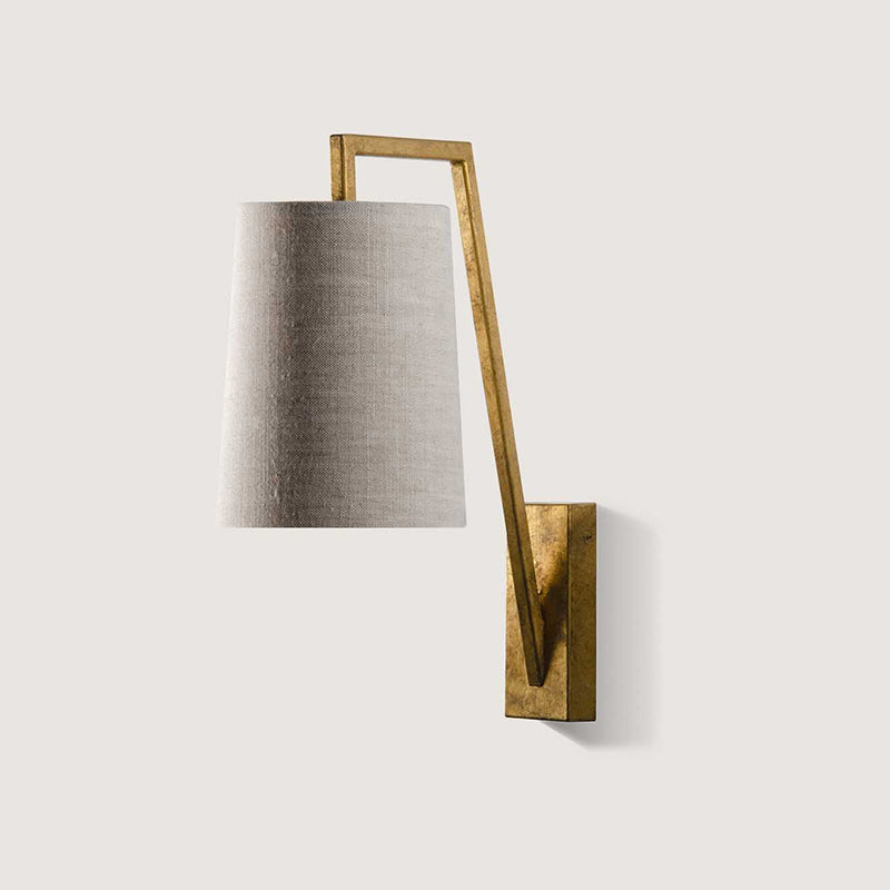 Myvarira Brass Fabric Wall Lamp