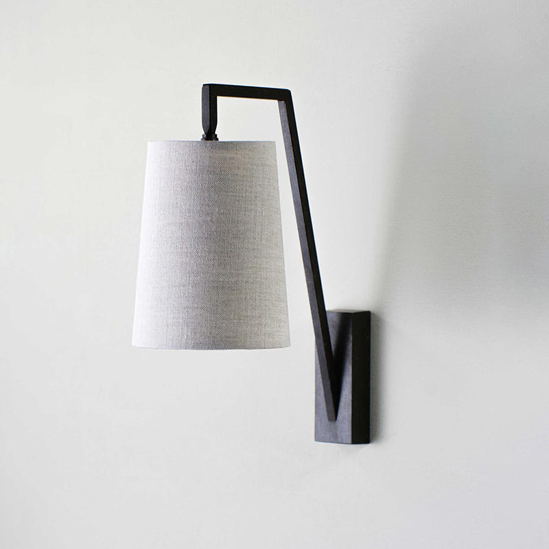 Myvarira Brass Fabric Wall Lamp