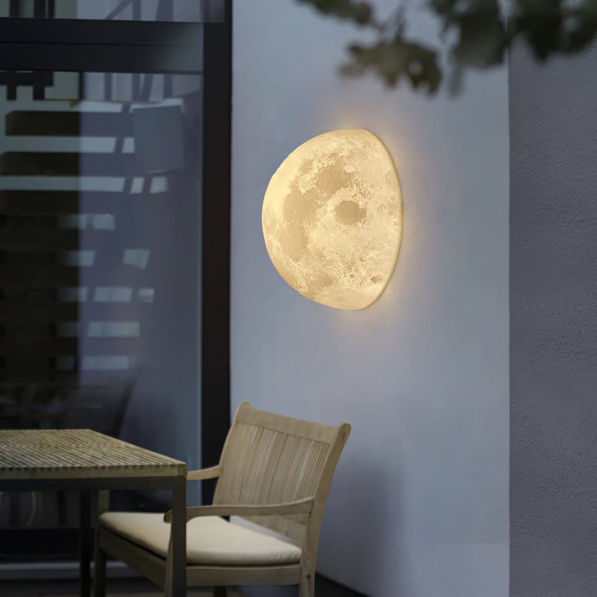 Brivel Nordic Art Moon 3D Plastic Wall Lamp