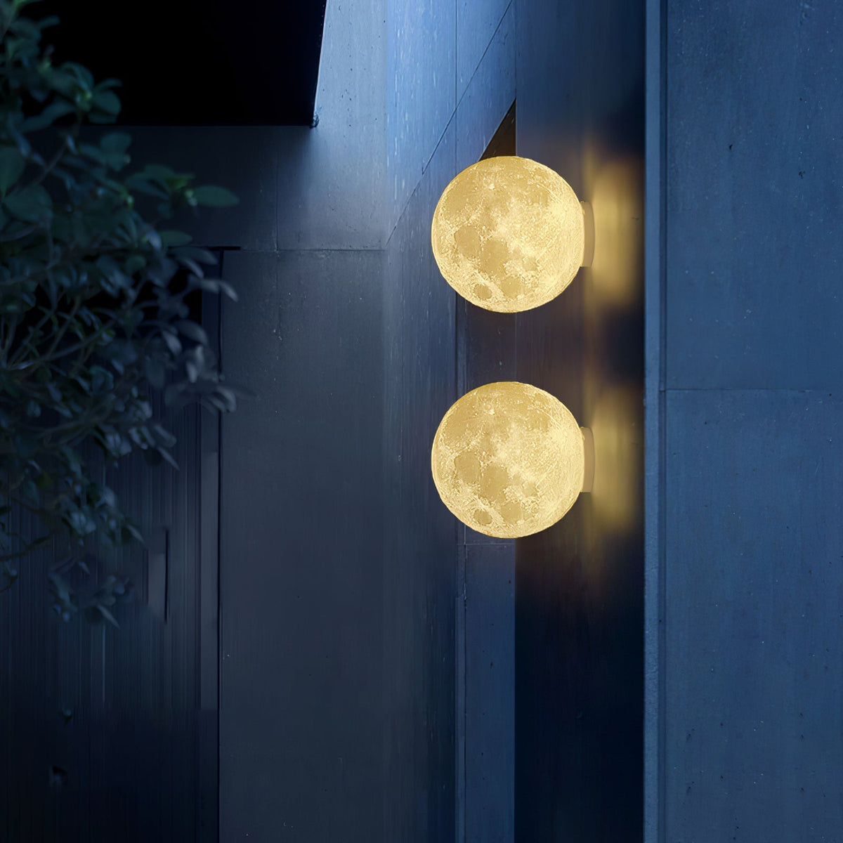 Brivel Nordic Art Moon 3D Plastic Wall Lamp