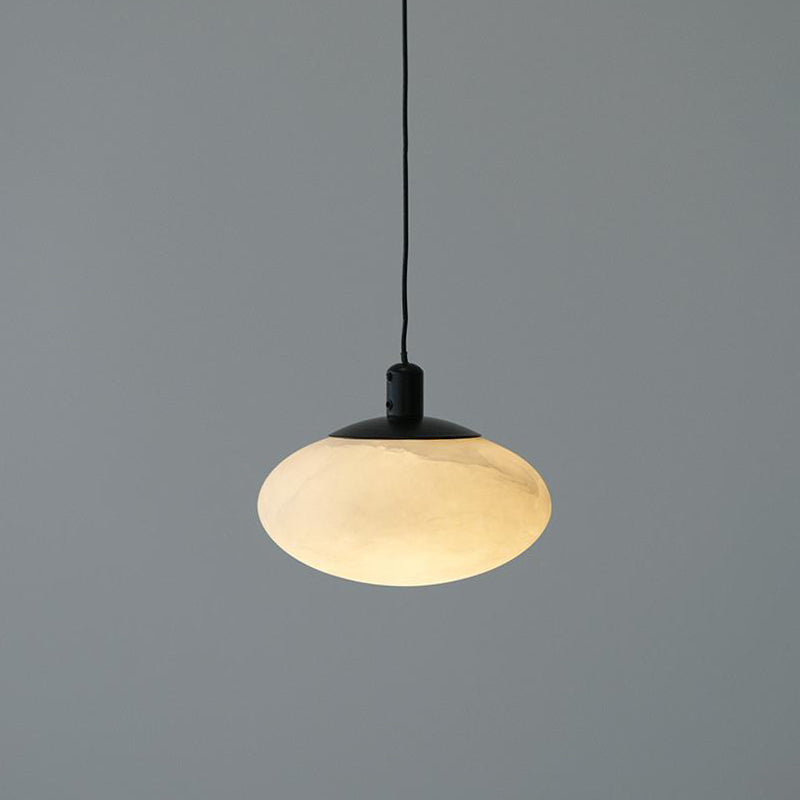 Cuthean Brass Alabaster Pendant Lamp