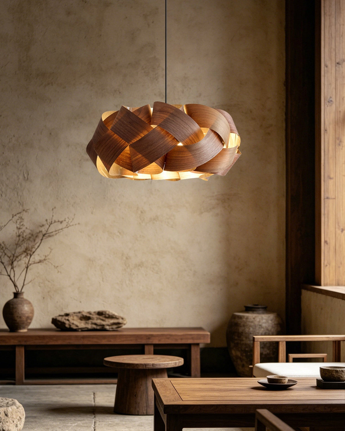 Morna Wood Pendant Light