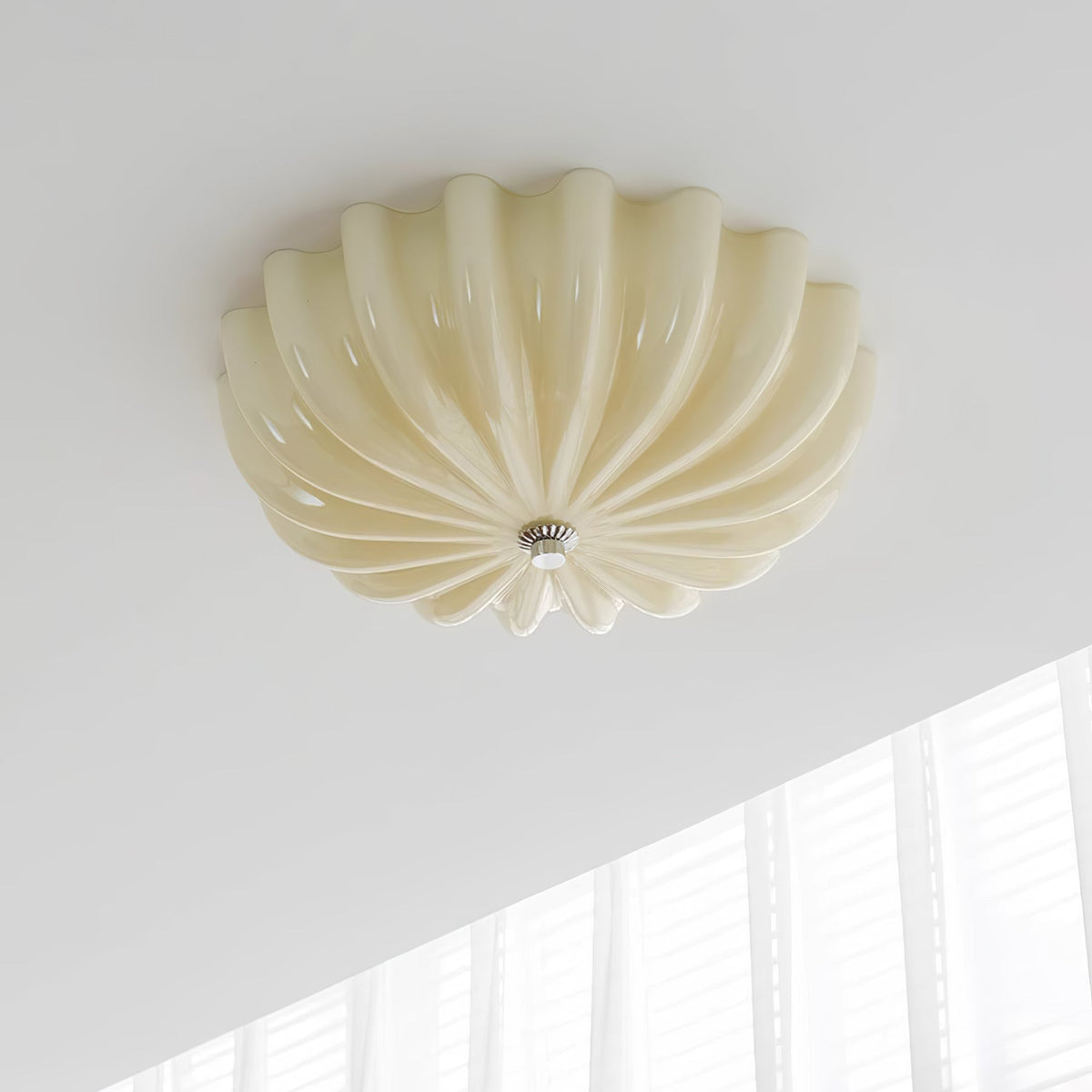 Dodunek Blown Glass Ceiling Light