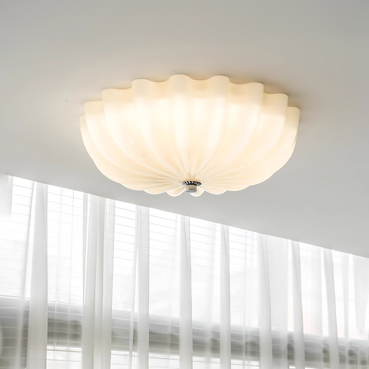 Dodunek Blown Glass Ceiling Light