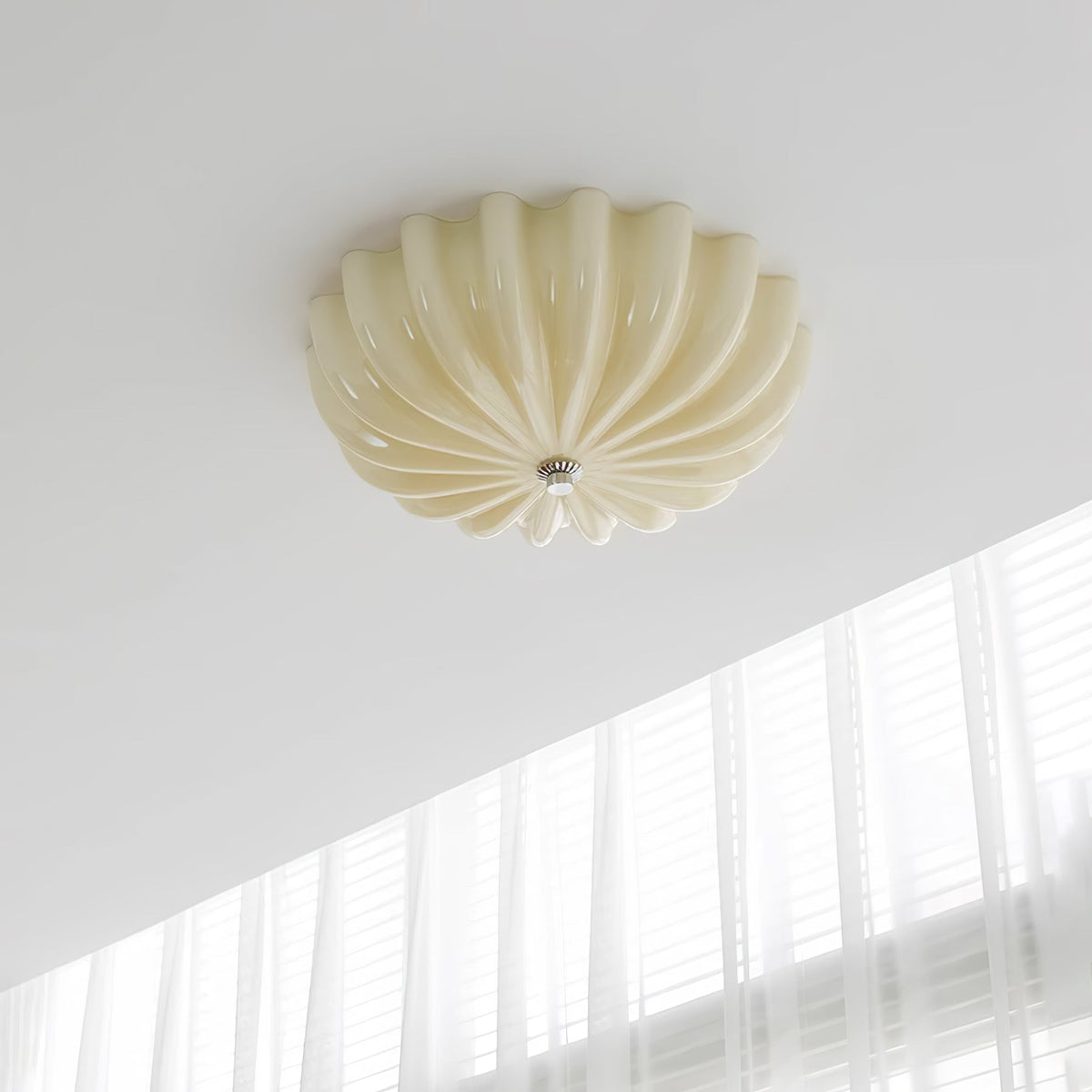 Dodunek Blown Glass Ceiling Light