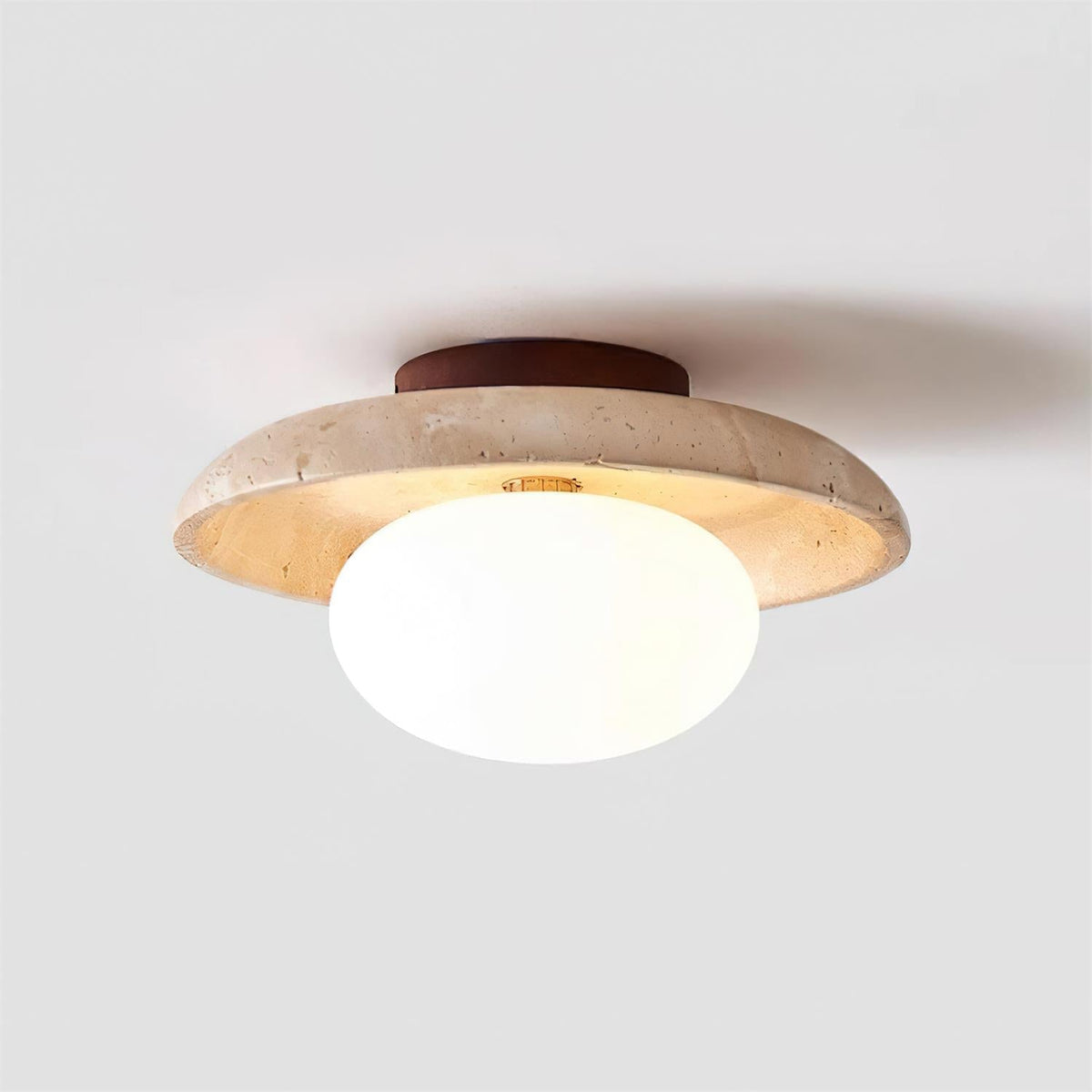 Mexo Travertine Ceiling Light