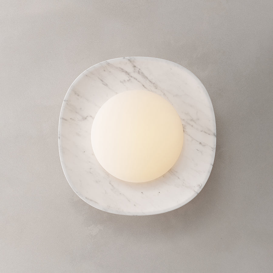 Cinoreth Marble Glass Wall Lamp
