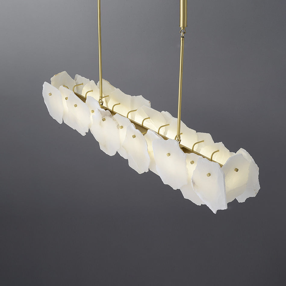 Catala Brass Alabaster Chandelier