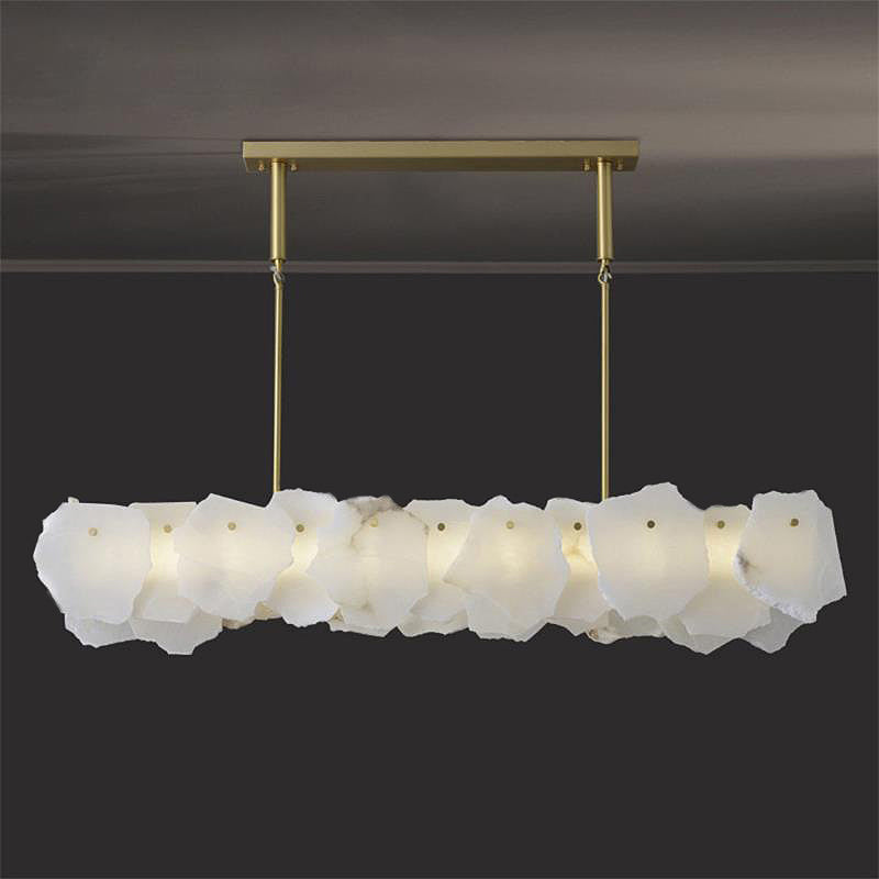 Catala Brass Alabaster Chandelier