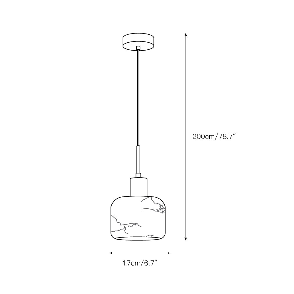 Eliriel Natural Small Alabaster Pendant Light