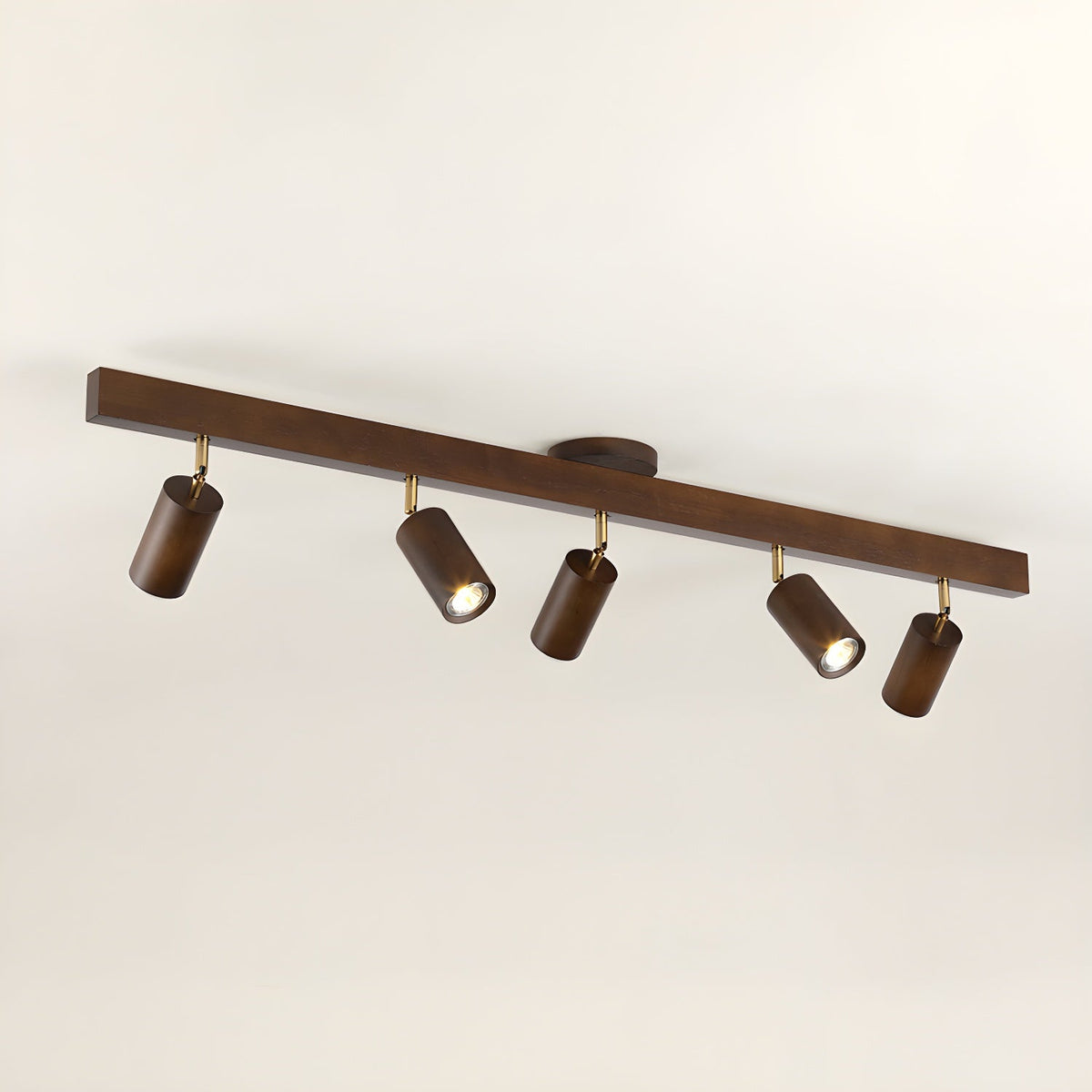 Valestone Wood Beam Spotlight Flush Mount Ceiling Light