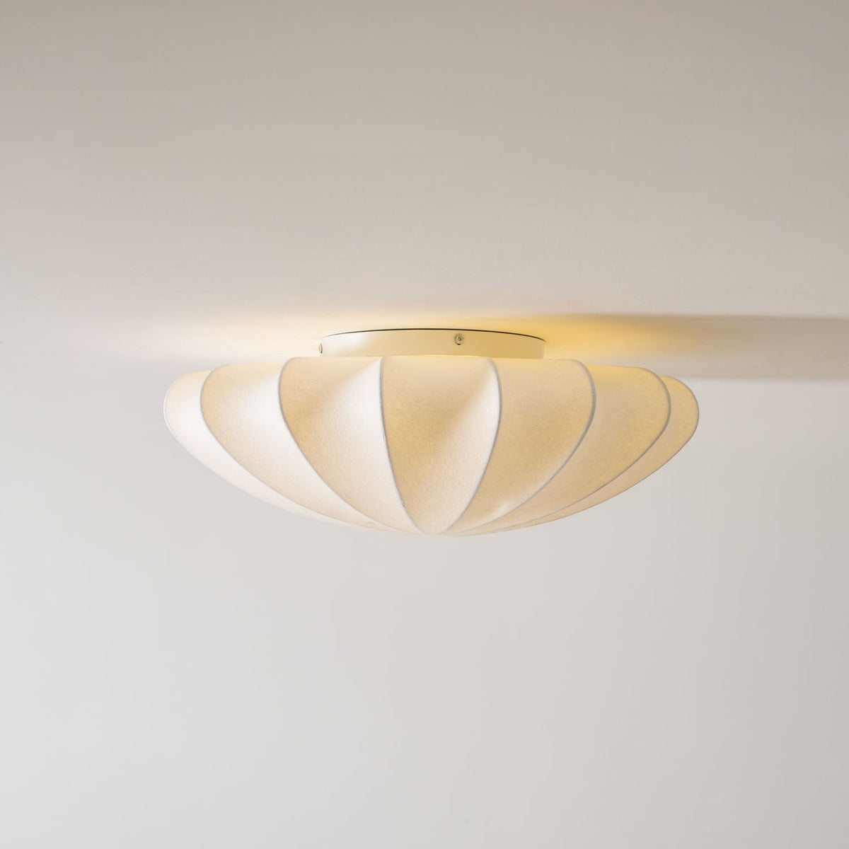 Miriveria Ceiling Lamp Fabric Shell Sculptural Elegant