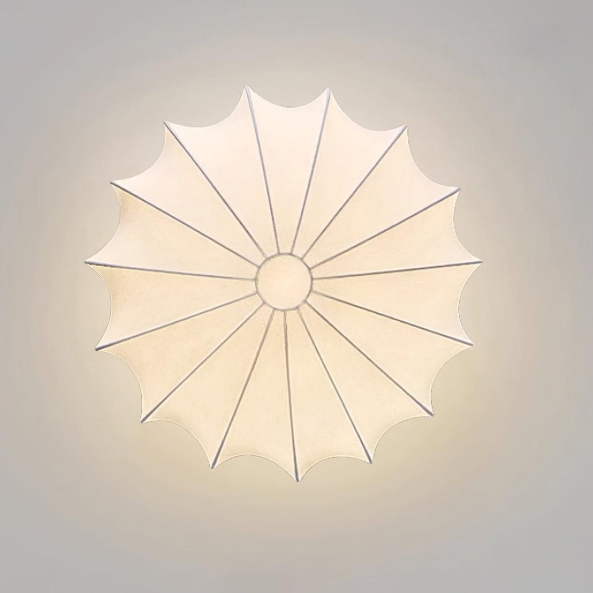 Miriveria Ceiling Lamp Fabric Shell Sculptural Elegant