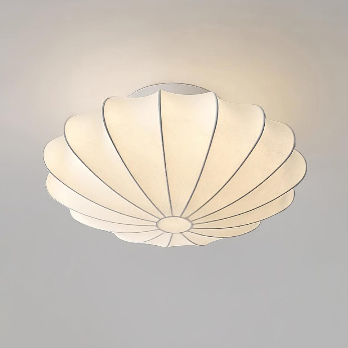 Miriveria Ceiling Lamp Fabric Shell Sculptural Elegant