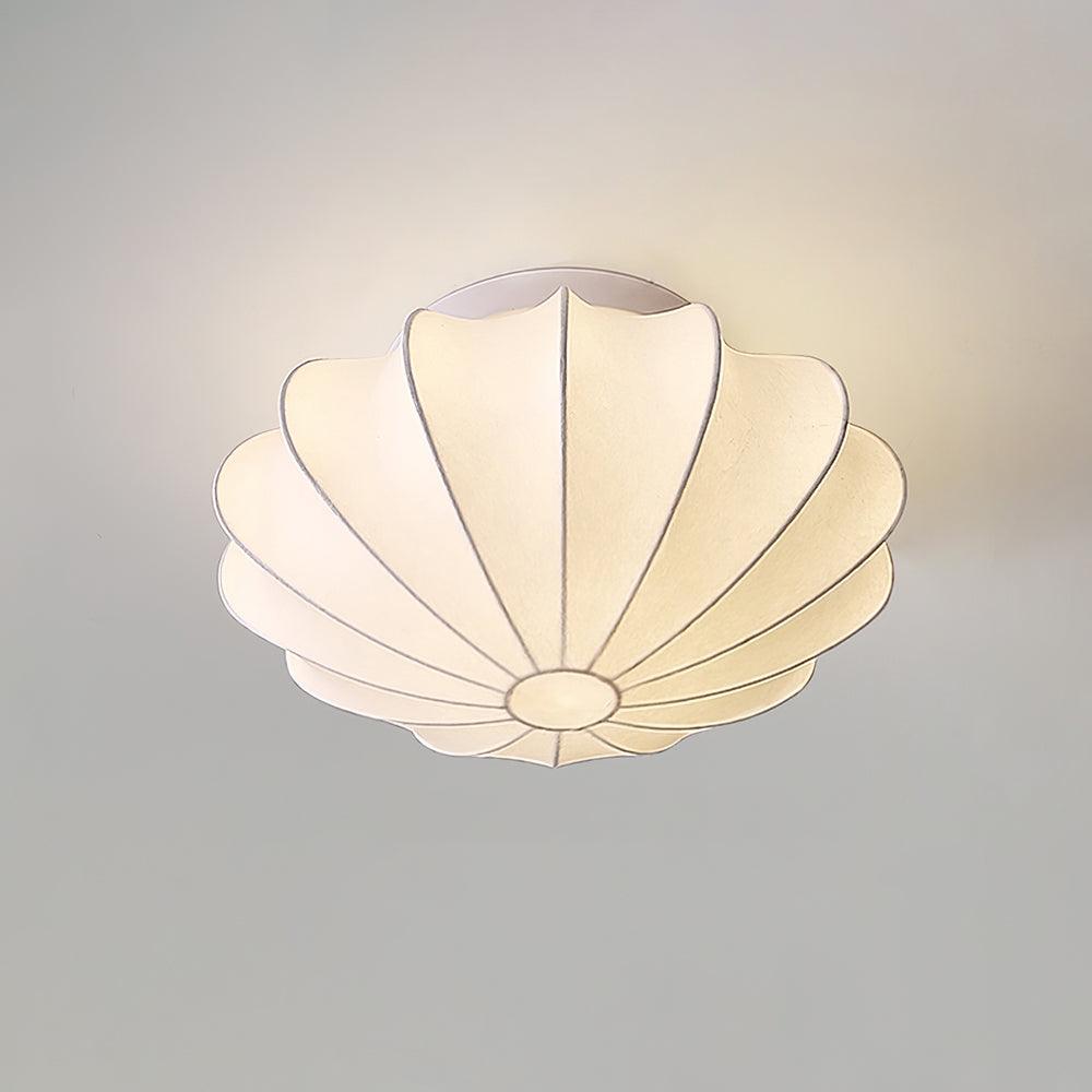 Miriveria Ceiling Lamp Fabric Shell Sculptural Elegant