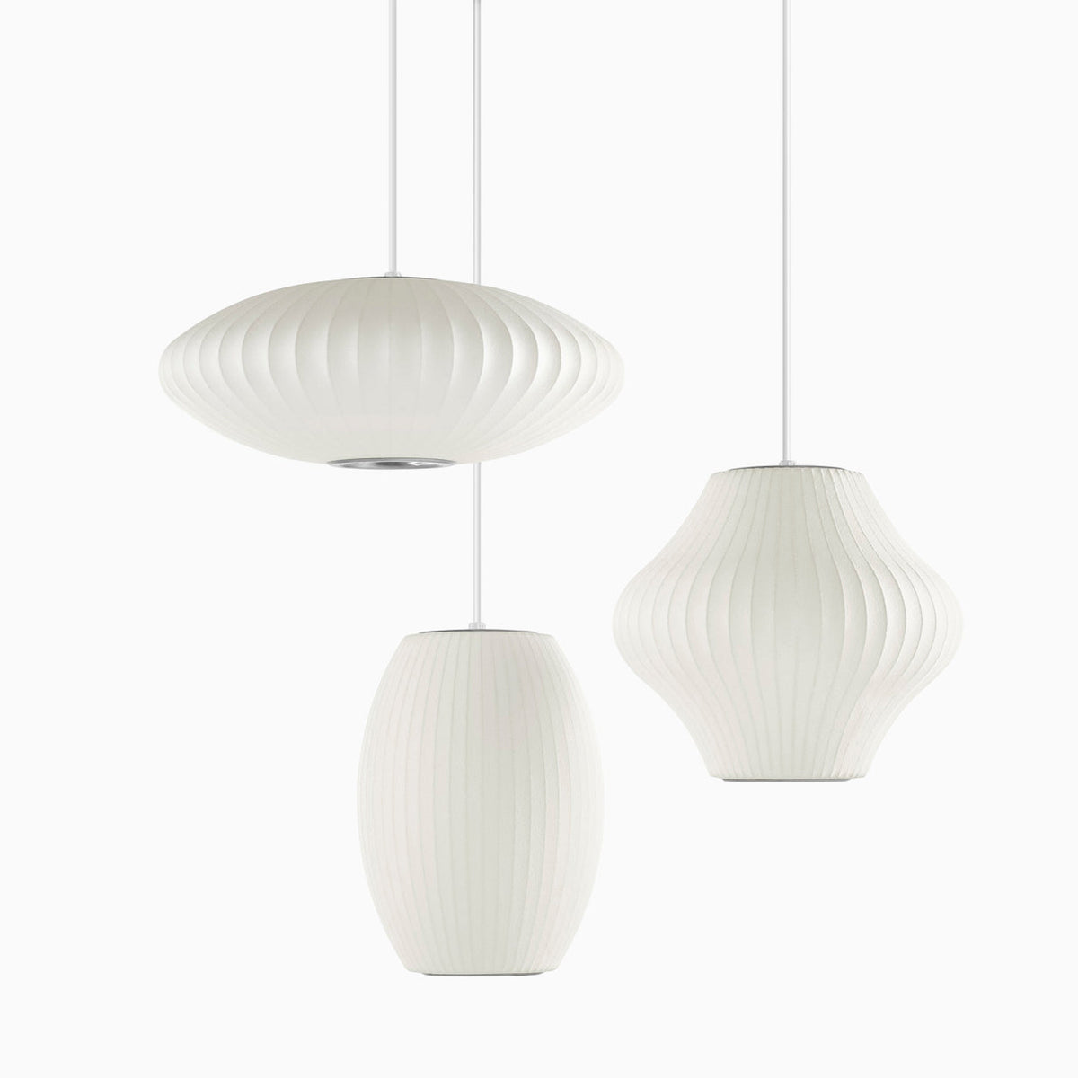 Femogir Pendant Light Bubble Mulberry Silk