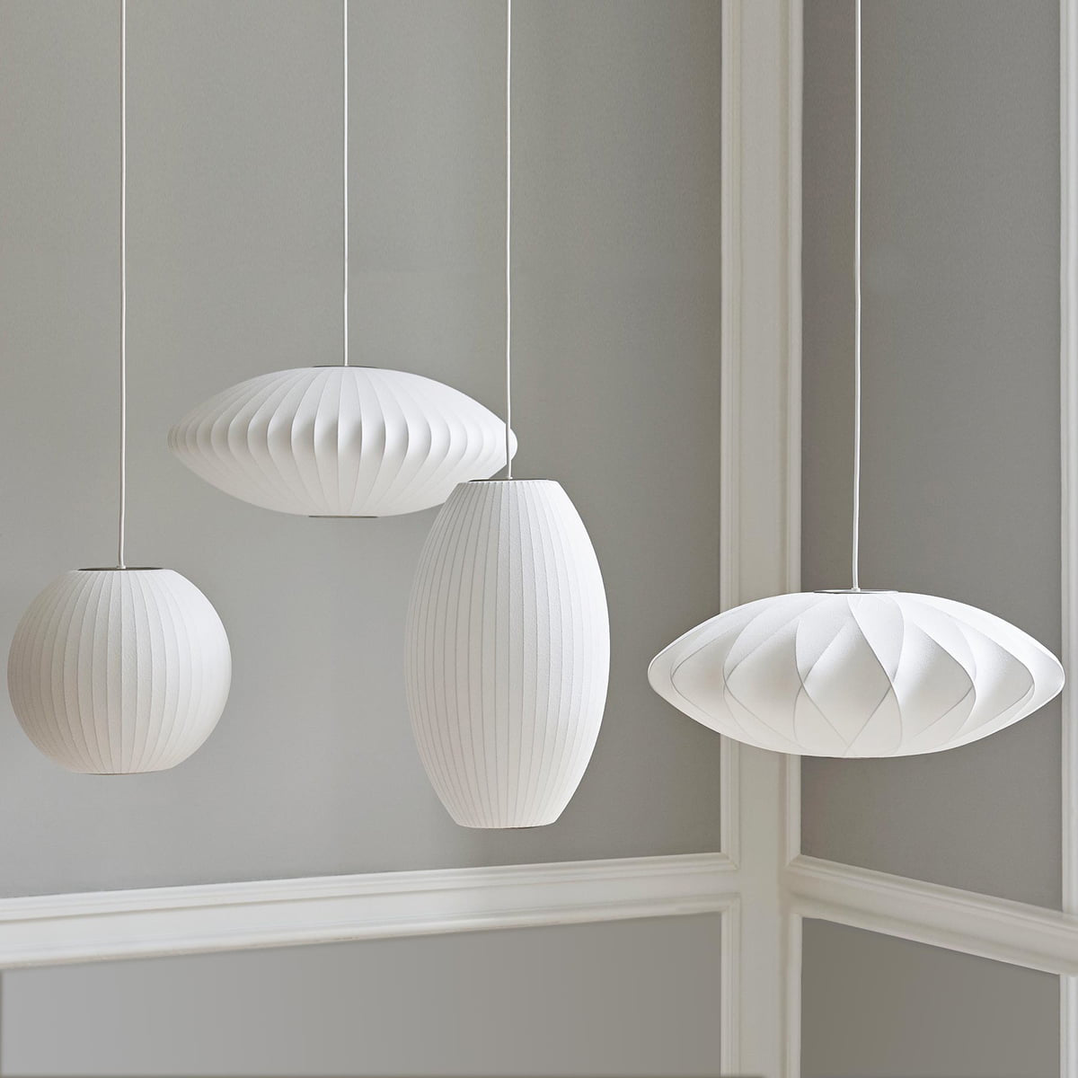 Femogir Pendant Light Bubble Mulberry Silk