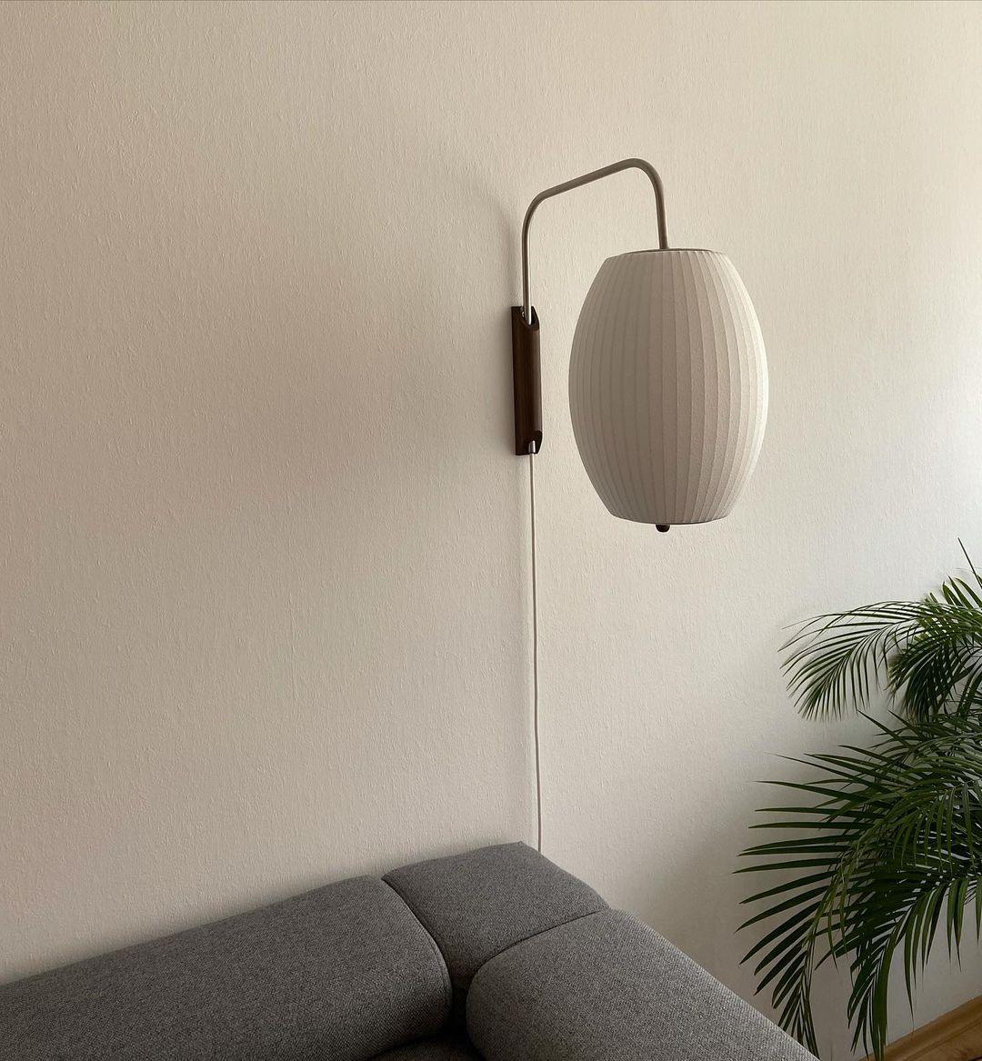 Aldinira Wall Sconce Walnut Ball