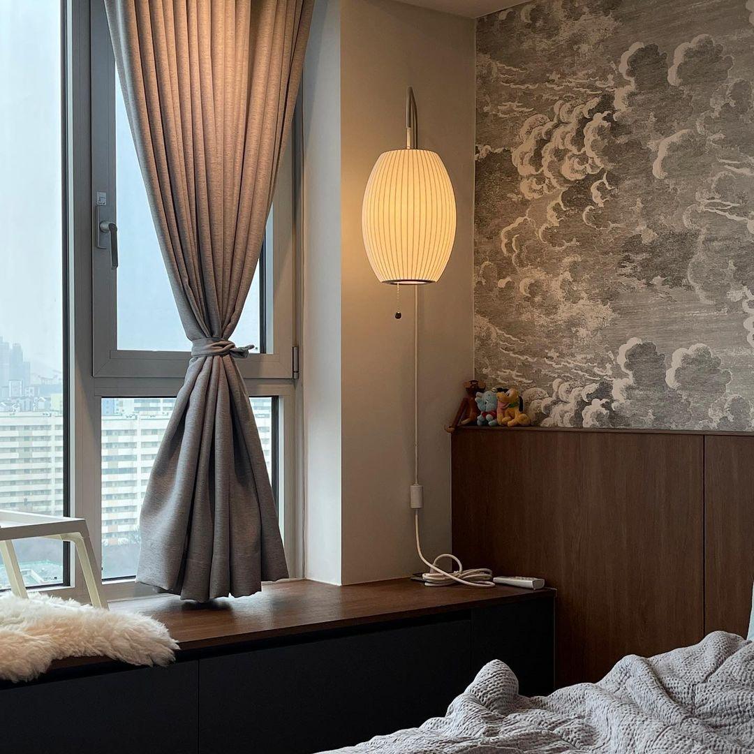 Aldinira Wall Sconce Walnut Ball