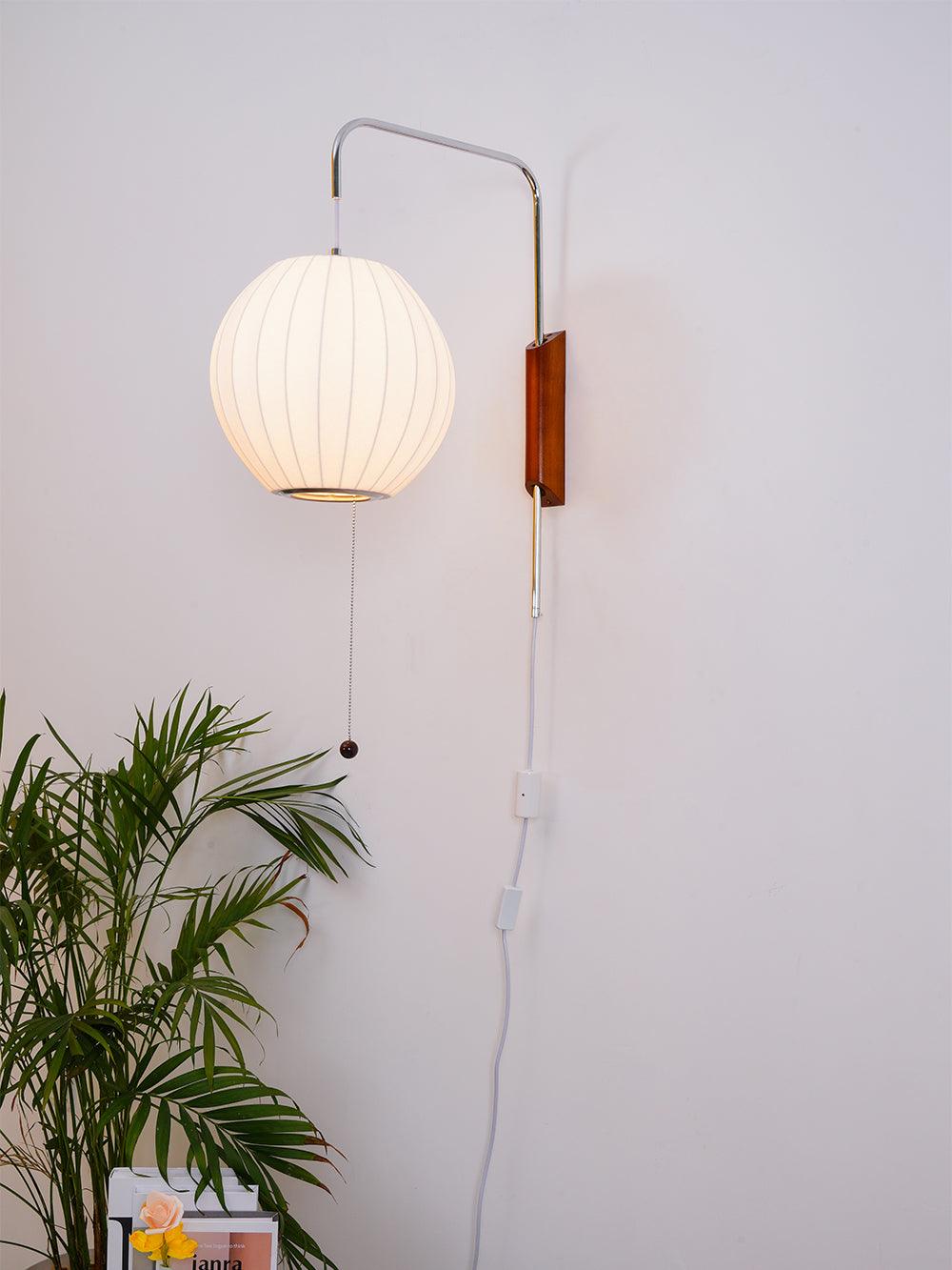 Aldinira Wall Sconce Walnut Ball