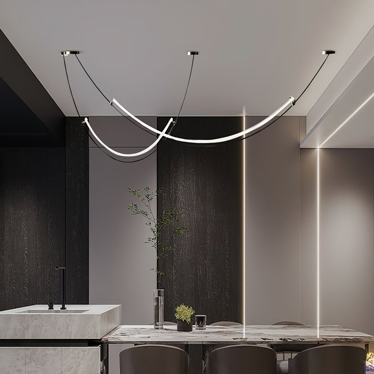 Selinon Curved LED Pendant Light