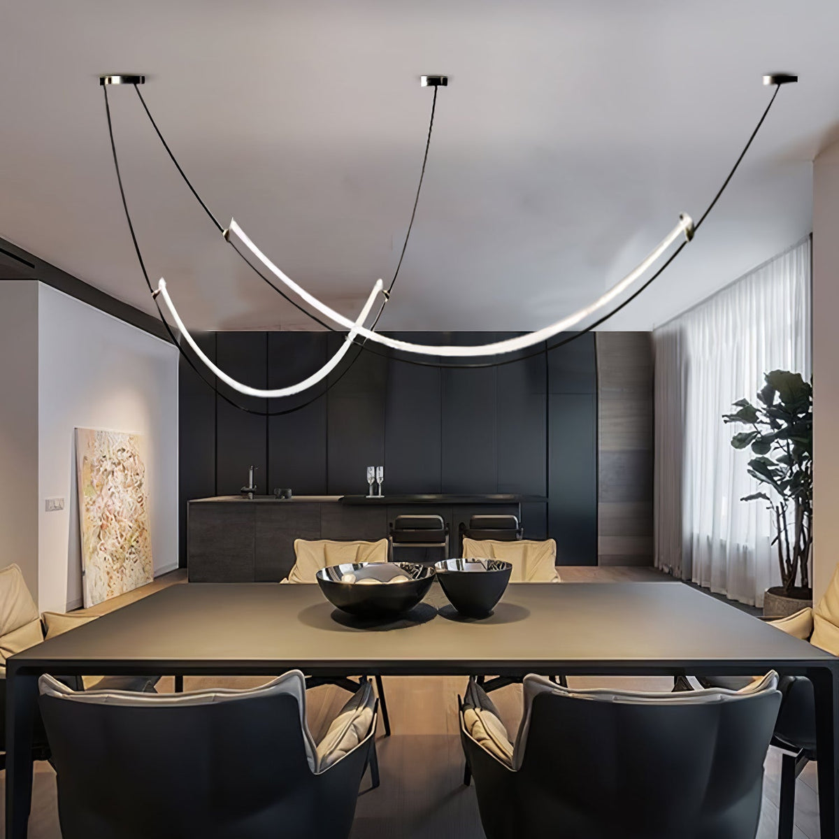 Selinon Curved LED Pendant Light