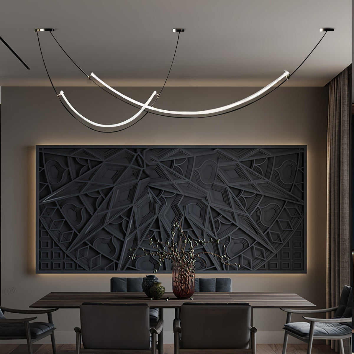 Selinon Curved LED Pendant Light