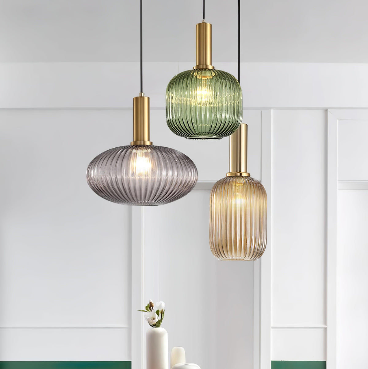 Miralelia Ribbed Pendant Lamp