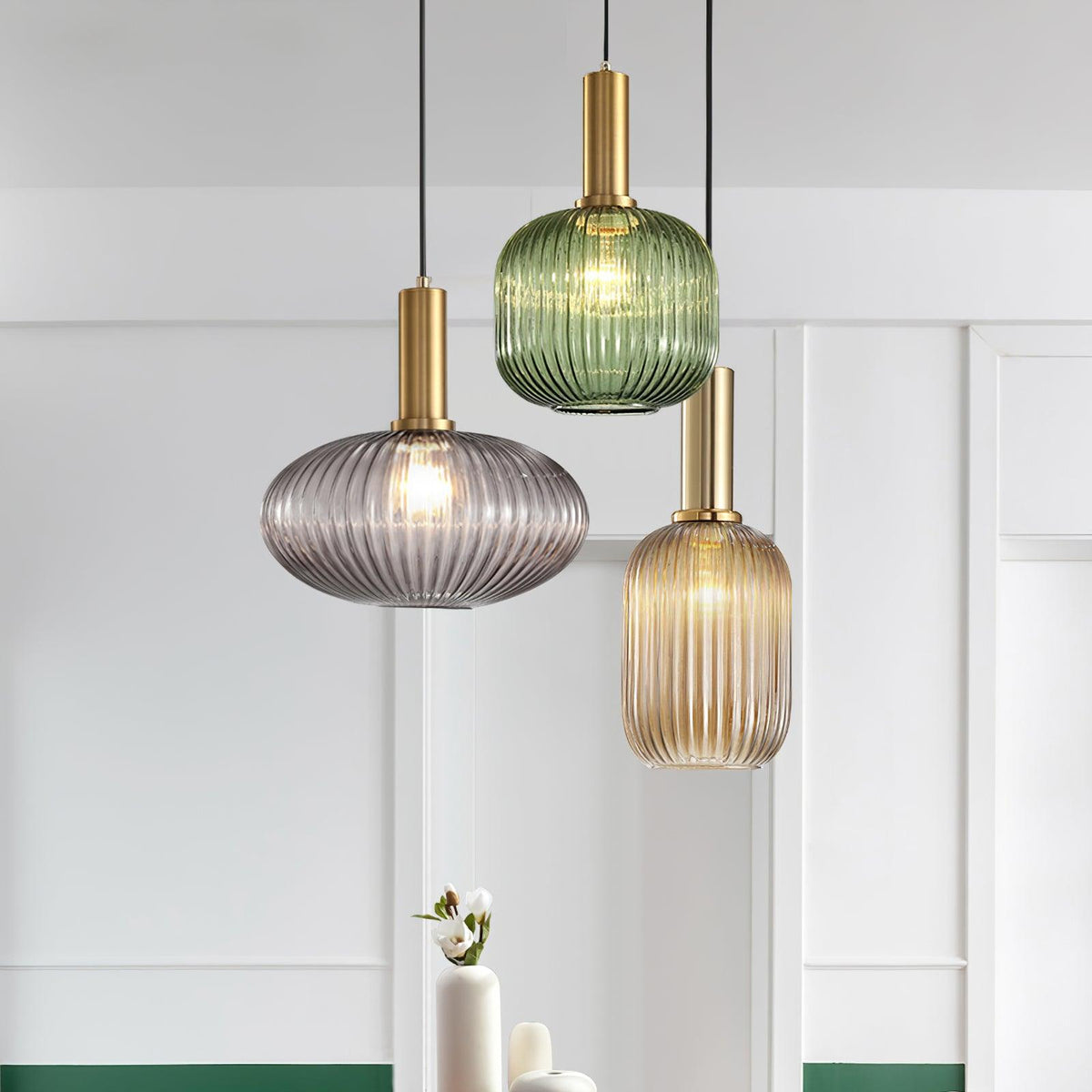 Miralelia Ribbed Pendant Lamp
