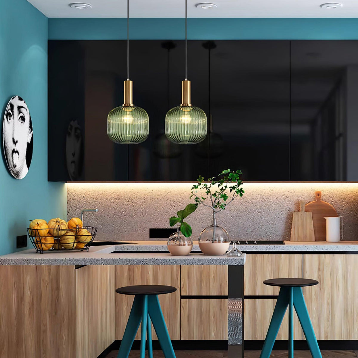 Miralelia Ribbed Pendant Lamp