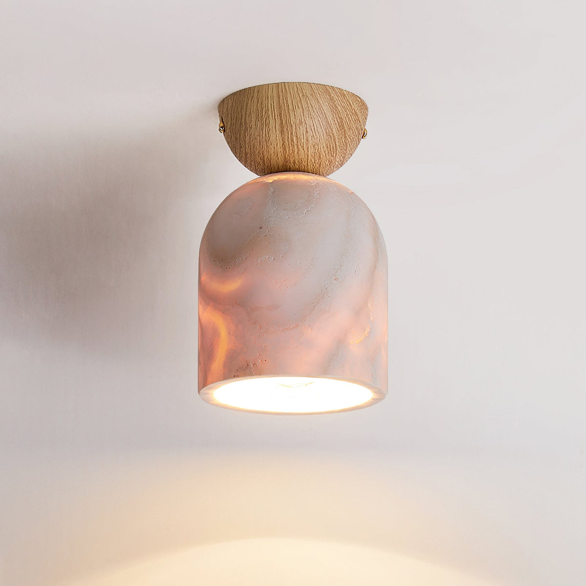 Linora Travertine Ceiling Lamp