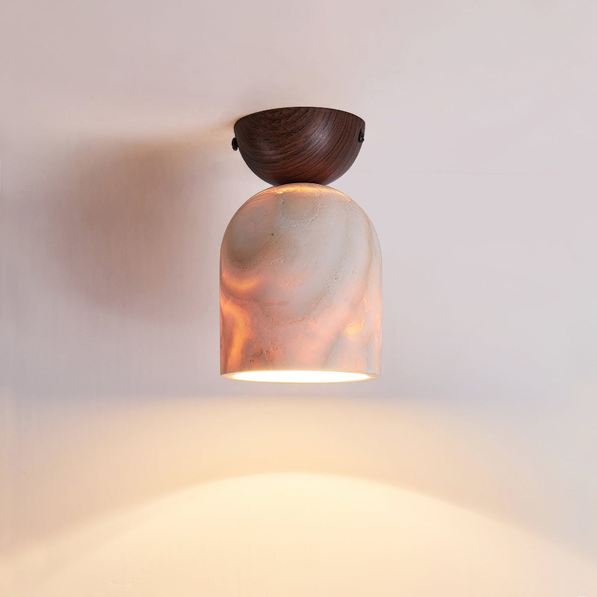 Linora Travertine Ceiling Lamp