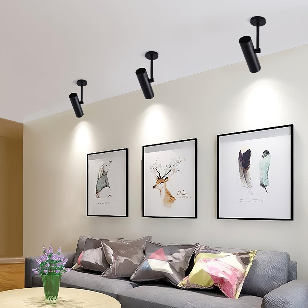 Divi Ceiling Light Cylinder Spotlight Industrial for Loft Study