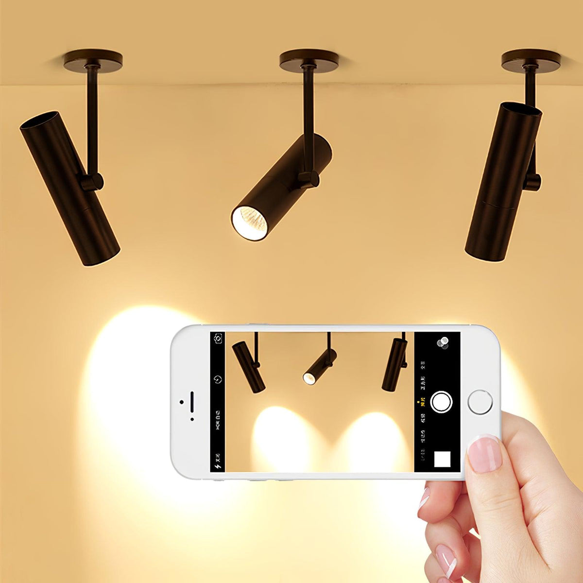 Divi Ceiling Light Cylinder Spotlight Industrial for Loft Study