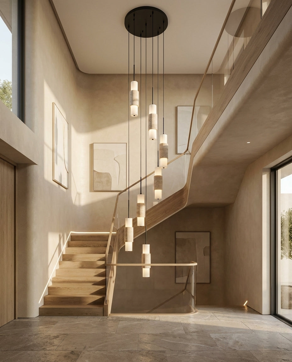 Yarrowcombe Travertine Chandelier