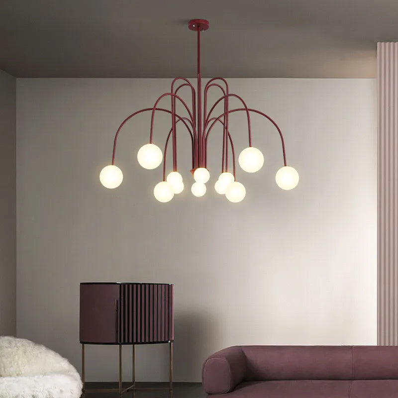 Arvyn Pendant Light Double Layer Glass Bubble-Neutral Decor
