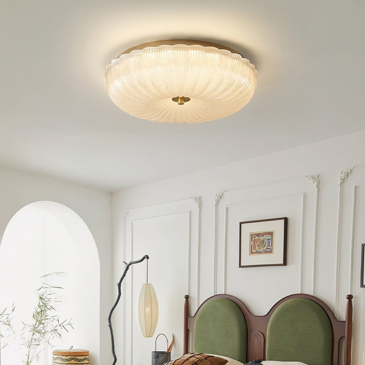 Diladem Ceiling Light Ripple Glass
