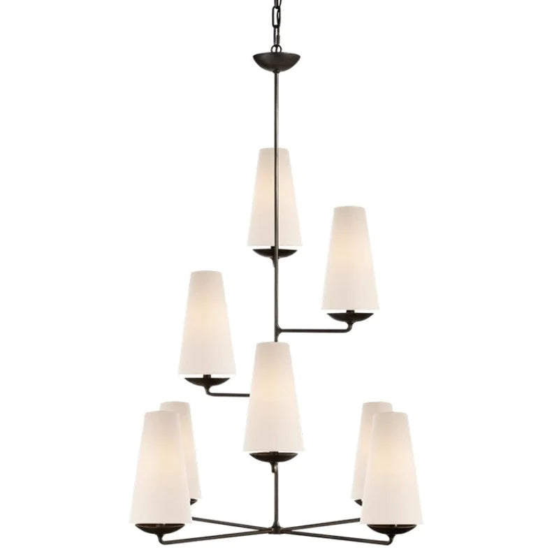 Warubis Vintage LED Chandeliers White Black Bedroom Kitchen