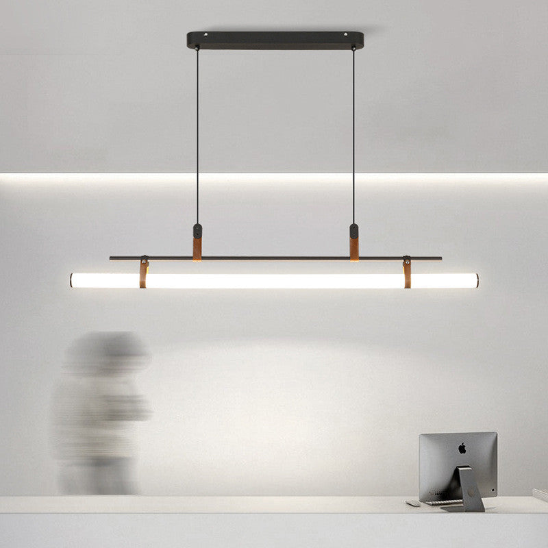 Voren Modern Linear Pendant Light,Black/Gold-Neutral Decor