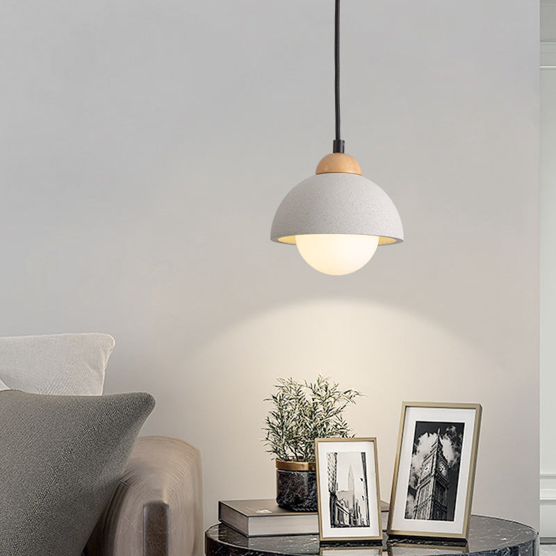 Latages Modern Pendant Light Cement White Bedroom/Kitchen Island