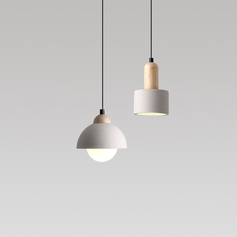 Latages Modern Pendant Light Cement White Bedroom/Kitchen Island